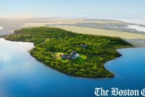 Martha’s Vineyard waterfront compound listed for $49 million, a price tag that could break island record. Take a look.