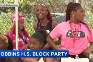 Dobbins High School celebrates class of 2026 with summer send-off block party
