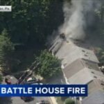 Firefighters battle house fire in Upper Chichester