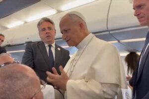 Pope acknowledges stiff competition with Bad Bunny this weekend in Spain