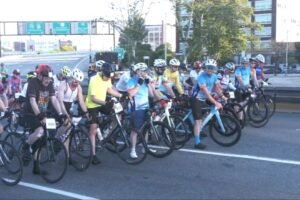 Cyclists take part in the 54th annual Bridge to Beach Bike-a-Thon