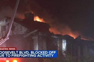 1 dead, Roosevelt Blvd. blocked off in Philadelphia's Olney section after multi-alarm house fire