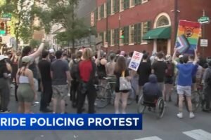 Philadelphia police response during Pride celebrations draws protest