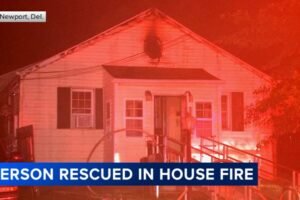 Person hospitalized following house fire in Newport, Del.