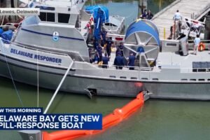 Delaware Bay's new oil spill response boat officially christened
