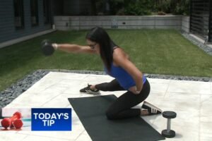 Working your shoulders, core, and thighs - Today's Tip