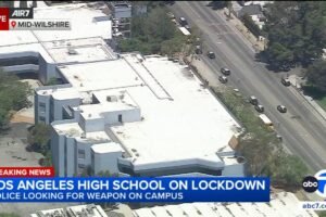 Road-rage incident ends at Los Angeles high school, student in custody, LAPD says