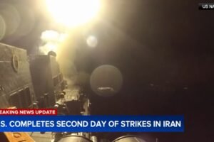 Iran responds to a second day of US strikes by firing at Gulf states and Jordan
