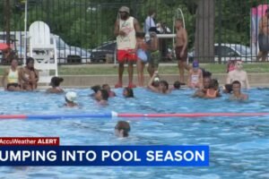 Philadelphia opens first pool of summer amid heat health emergency