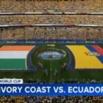 Fans celebrate Ivory Coast win at Philadelphia's FIFA Fan Fest