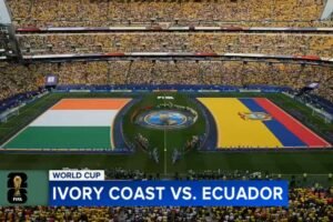 Fans celebrate Ivory Coast win at Philadelphia's FIFA Fan Fest