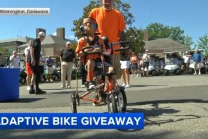 Delaware boy gifted new adaptive bike