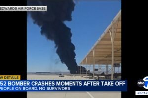 Air Force ID's 8 people killed in B-52 bomber crash at Edwards Air Force Base