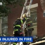 Woman injured in row home fire in West Philadelphia