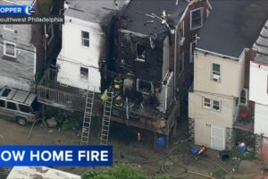 2 row homes damaged by fire in Southwest Philadelphia