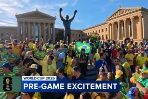 Brazil, Haiti fans fill Philadelphia ahead of Friday's World Cup match