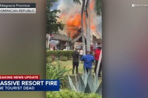 Tourist dead after massive fire breaks out at Dominican Republic resort, officials say