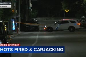 Nearly 70 shell casings found after shooting, carjacking in Philadelphia's Parkside section: Police