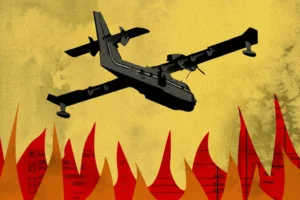 A U.S. Senator pushed to cut firefighting aircraft inspections the same month his former company failed one
