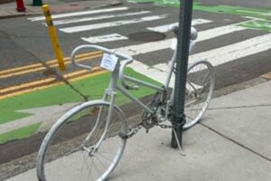 Harvard Square has another ‘ghost bike.’ Here’s why it’s there.