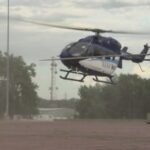 Helicopter Landing Zone training at W.H. Lyon Fairgrounds