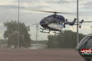 Helicopter Landing Zone training at W.H. Lyon Fairgrounds