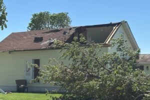 Storm damage at Lake Poinsett