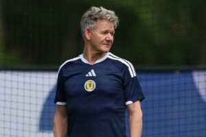 Gordon Ramsay visits Scotland’s soccer team ahead of World Cup match