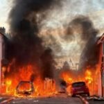 Stabbing suspect due in court after night of anti-immigrant protests in Northern Ireland