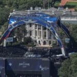 The Latest: Trump celebrates his 80th birthday with a UFC cage fight at the White House