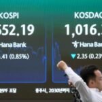 Shares are mixed and oil trades below $80 on optimism over interim US-Iran war deal