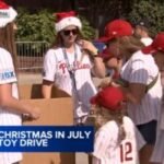 Phillies Ballgirls host their annual Christmas in July toy drive