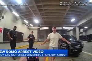 Body camera video shows Tony Romo operating while intoxicated arrest in