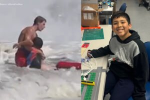 Father of boy saved in dramatic Santa Cruz surf rescue says son 'assumed he was going to die'