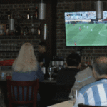 Argentina fans gather to watch World Cup final