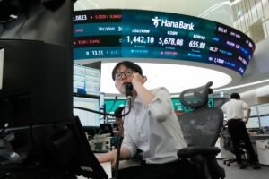 South Korea’s Kospi index jumps more than 16% on a surge of chipmaking stocks