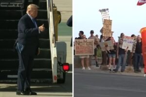 Man arrested at Trump LA golf course days before president's planned visit