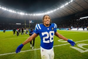 Colts’ Jonathan Taylor took note of blockbuster deal for Atlanta RB Bijan Robinson