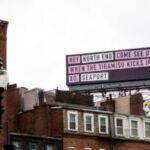 A new North End billboard plugging the Seaport has people flummoxed