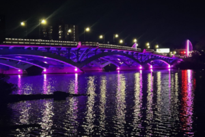 Mass. bridges glow pink to honor Dolly Parton