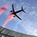 Dramatically low flyby by passenger jets over packed South African stadium sparks safety debate