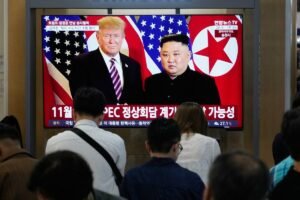 North Korea commissions 2nd naval destroyer as US, South Korea and Japan begin a military drill
